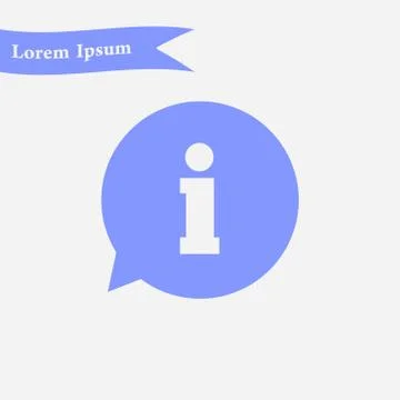 Information sign icon. Stock Illustration