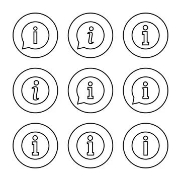 Information sign icon vector. about us sign and symbol. question mark icon Stock Illustration