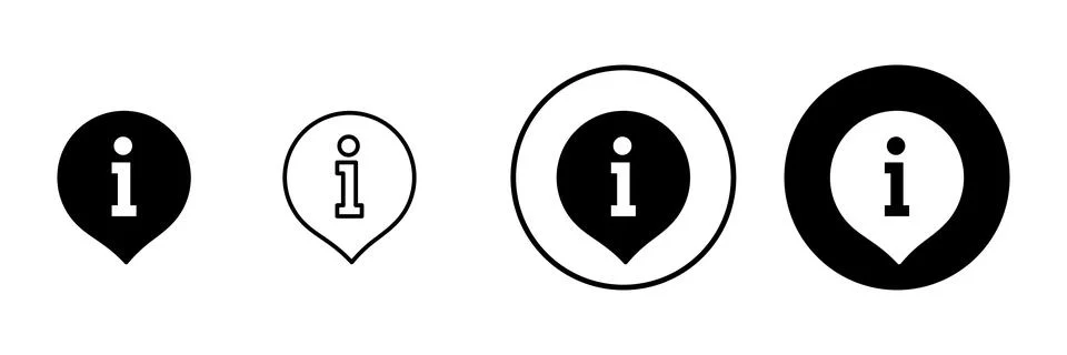 Information sign icon vector. about us sign and symbol. question mark icon Stock Illustration