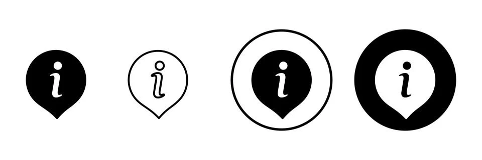 Information sign icon vector. about us sign and symbol. question mark icon Stock Illustration