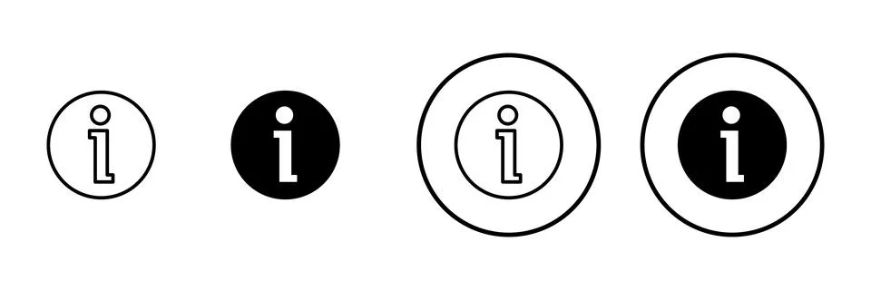 Information sign icon vector. about us sign and symbol. question mark icon Stock Illustration