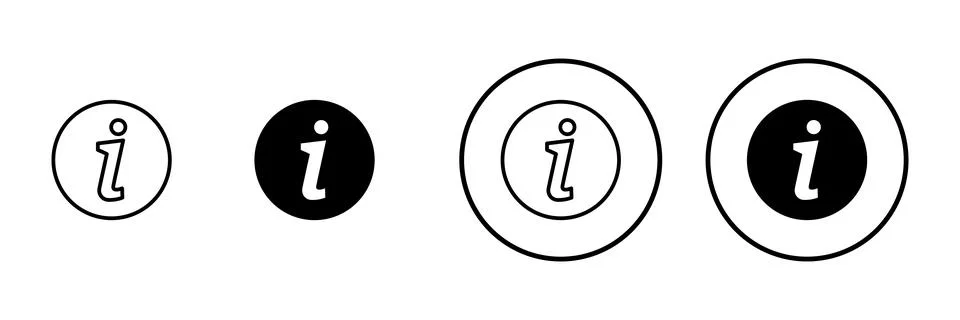 Information sign icon vector. about us sign and symbol. question mark icon Stock Illustration