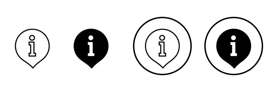 Information sign icon vector. about us sign and symbol. question mark icon Stock Illustration
