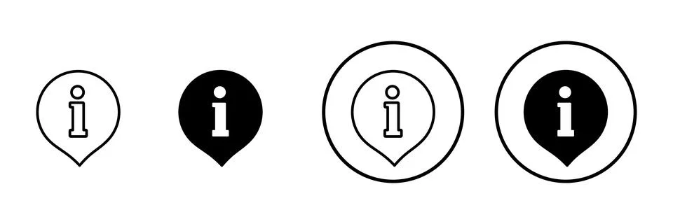 Information sign icon vector. about us sign and symbol. question mark icon Illustrazione stock