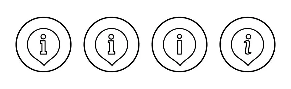Information sign icon vector. about us sign and symbol. question mark icon Stockillustratie