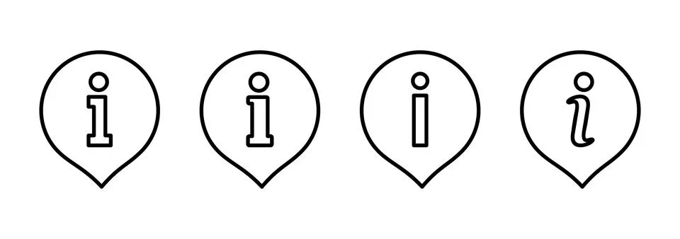 Information sign icon vector. about us sign and symbol. question mark icon Stock Illustration