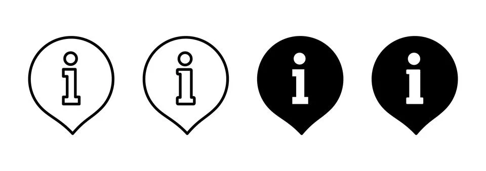 Information sign icon vector. about us sign and symbol. question mark icon Stock Illustration