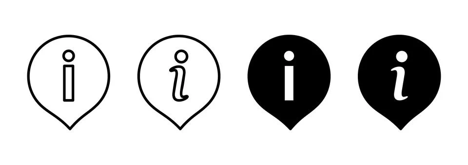 Information sign icon vector. about us sign and symbol. question mark icon Stock Illustration