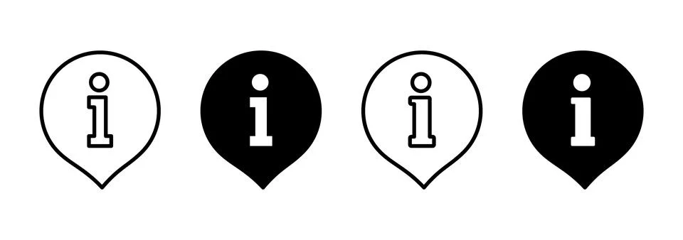 Information sign icon vector. about us sign and symbol. question mark icon Stock Illustration