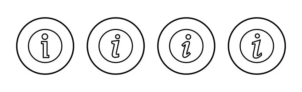 Information sign icon vector. about us sign and symbol. question mark icon Stock Illustration