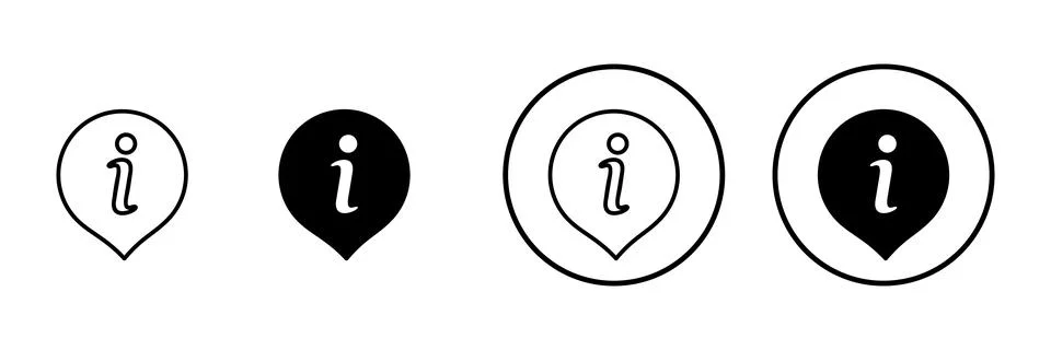 Information sign icon vector. about us sign and symbol. question mark icon Stock Illustration