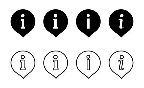 Information sign icon vector. about us sign and symbol. question mark icon Stock Illustration