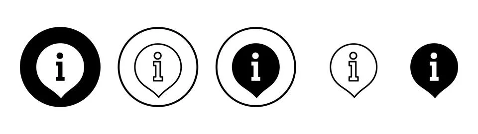 Information sign icon vector. about us sign and symbol. question mark icon Stock Illustration