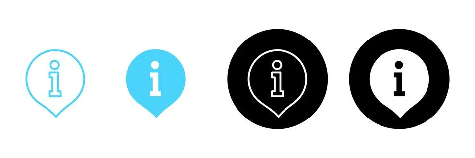 Information sign icon vector. about us sign and symbol. question mark icon Stock Illustration