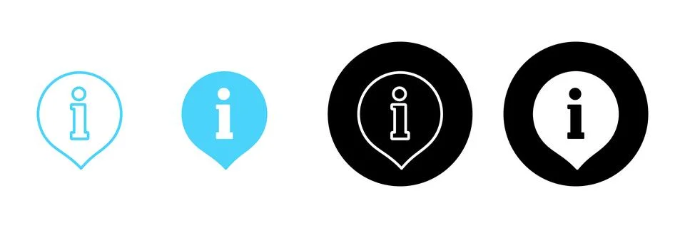 Information sign icon vector. about us sign and symbol. question mark icon Stock Illustration