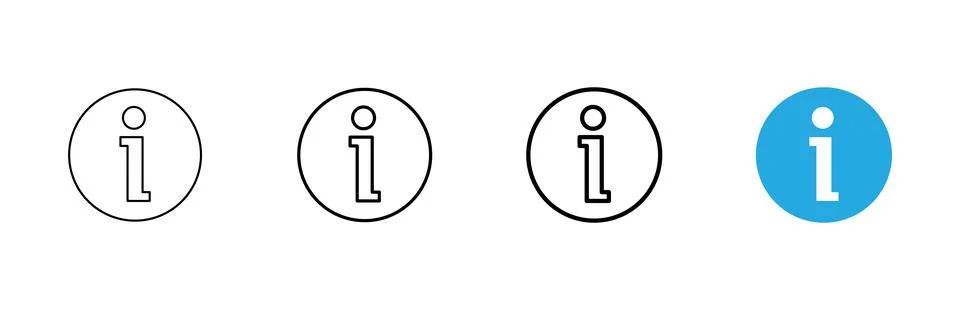 Information sign icon vector. about us sign and symbol. question mark icon Illustrazione stock