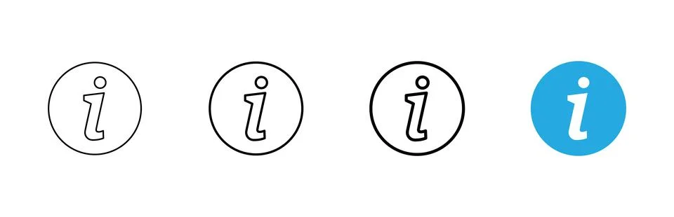 Information sign icon vector. about us sign and symbol. question mark icon Illustrazione stock