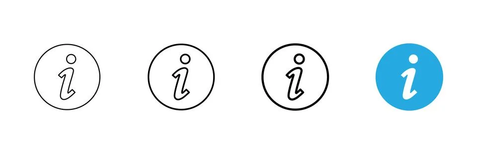Information sign icon vector. about us sign and symbol. question mark icon 스톡 일러스트