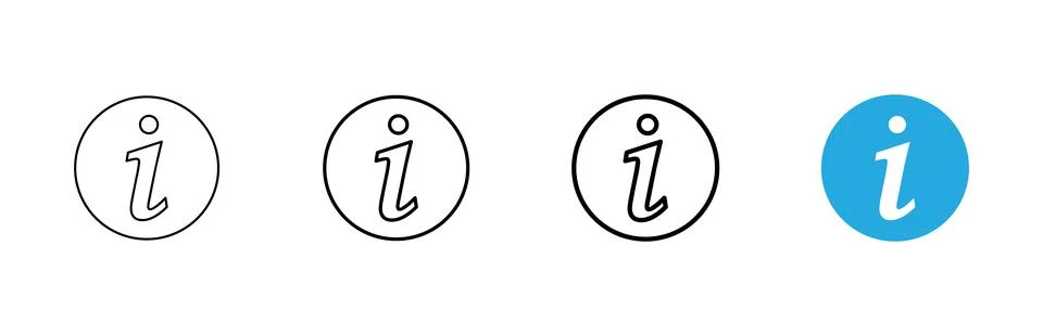 Information sign icon vector. about us sign and symbol. question mark icon Stock Illustration