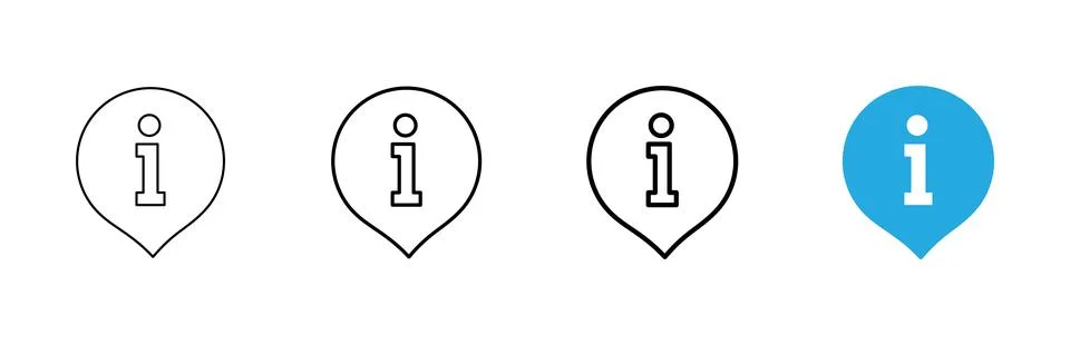 Information sign icon vector. about us sign and symbol. question mark icon Stock Illustration