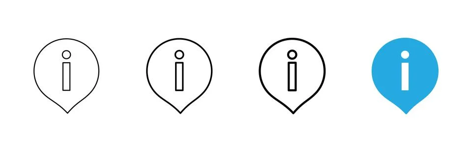 Information sign icon vector. about us sign and symbol. question mark icon Stock Illustration