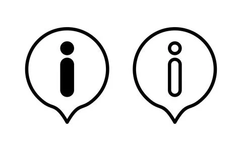 Information sign icon vector illustration. about us sign and symbol. questi.. Illustrazione stock