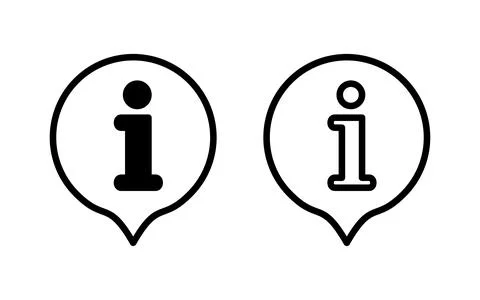 Information sign icon vector illustration. about us sign and symbol. questi.. Stock Illustration