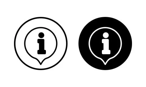 Information sign icon vector illustration. about us sign and symbol. questi.. Stock Illustration