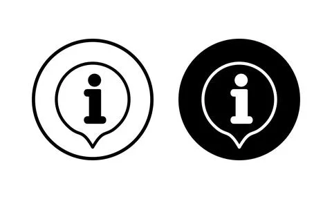Information sign icon vector illustration. about us sign and symbol. questi.. Illustrazione stock