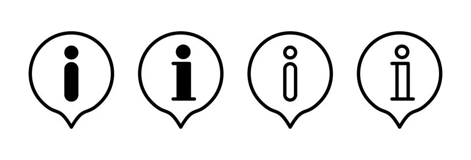 Information sign icon vector illustration. about us sign and symbol. questi.. Stock Illustration