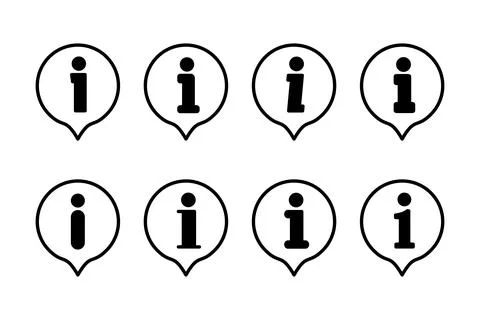 Information sign icon vector illustration. about us sign and symbol. questi.. Stockillustratie