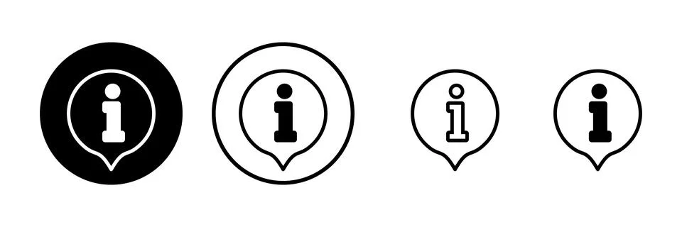 Information sign icon vector illustration. about us sign and symbol. questi.. Stock Illustration