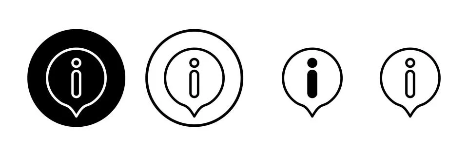Information sign icon vector illustration. about us sign and symbol. questi.. Stock Illustration