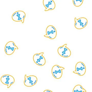 Information speech vector seamless pattern Stock Illustration