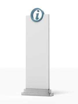 Information stand Stock Illustration