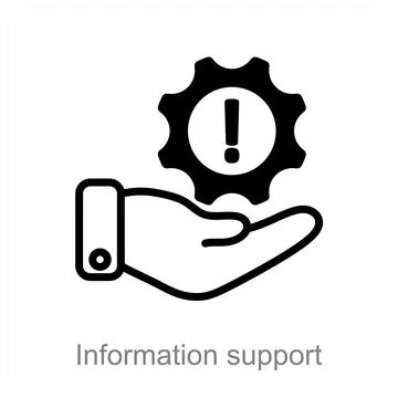 Information support Stock Illustration