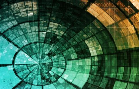 Information system Stock Illustration