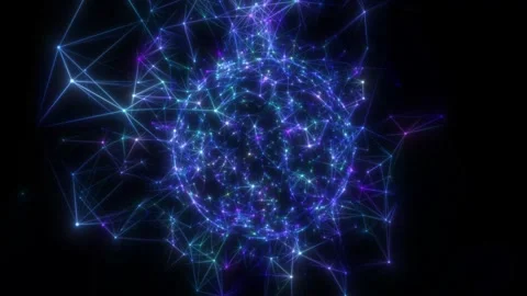 Information systems - satellites of the modern planet. Hi-tech screensaver Stock Footage 241108205