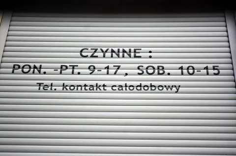 Information table Stock Photos