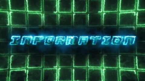 Information Technology Background Animation With Headline Text Information 스톡 동영상 151413050