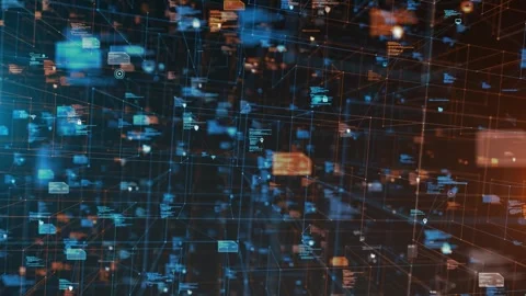 Information Technology Cloud Networking Future Data Processing Connectivity  Stock Footage 303464588