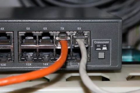 Information Technology Computer Network, Telecommunication Ethernet Cables Stock Photos