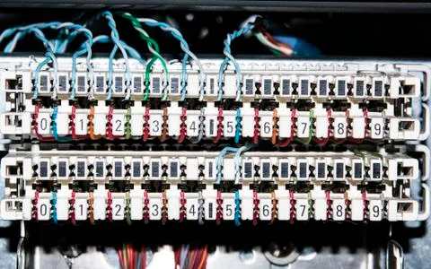 Information Technology Computer Network, Telecommunication Ethernet Cables Stock Photos