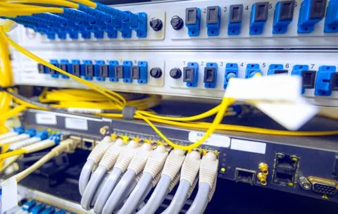 Information Technology Computer Network, Telecommunication Ethernet Cables Stock Photos