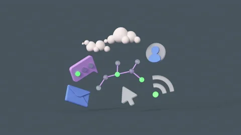 Information Technology concept 3D render animation Stock Footage 217462470