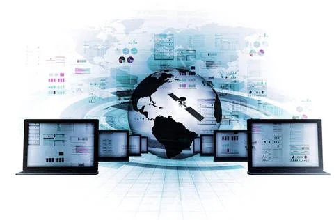  Information Technology concept The concept of internet and information te... 스톡 사진