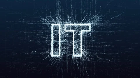 Information technology consists of numbers and symbols of the program code. Stock Footage 121197218