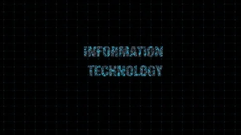 Information technology, digital animated text with binary code, single computing Stock Footage 105052052