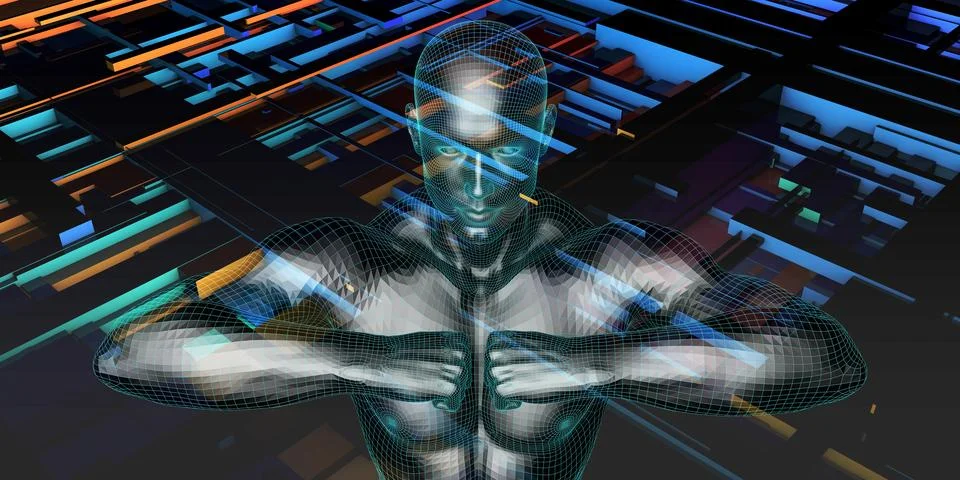 Information Technology Framework Stock Illustration