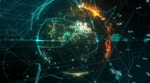 Information technology of internet of things IOT big data cloud computing  イラスト素材